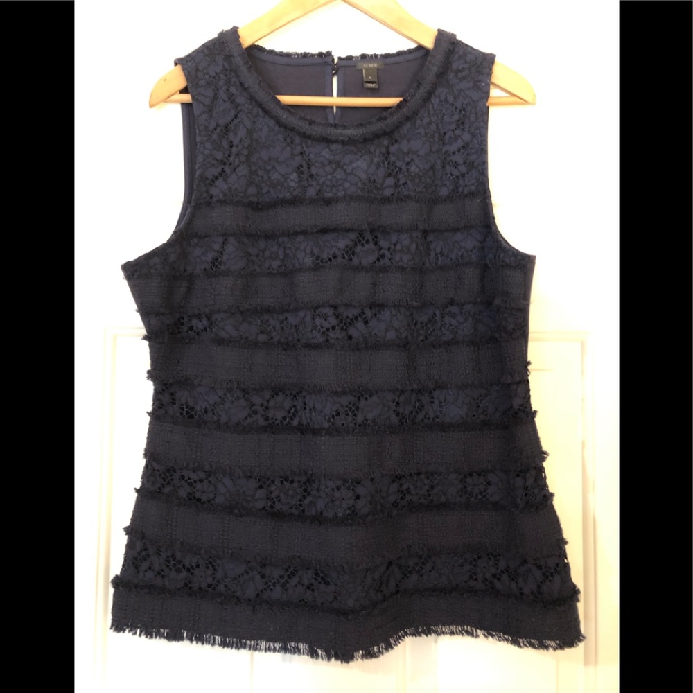 NEW J Crew Lace Shell Size- L